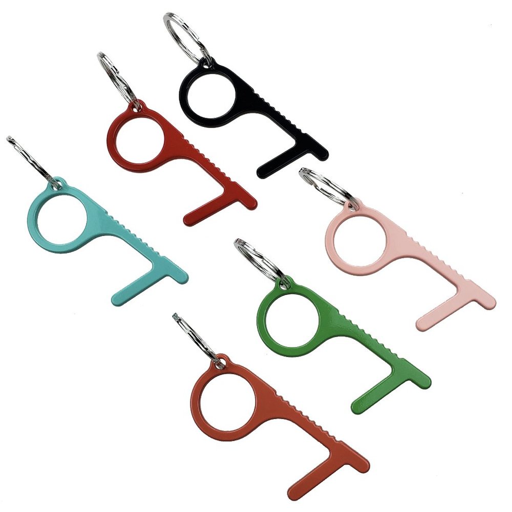 Antiviral no touch keychain, 6 colors  - new